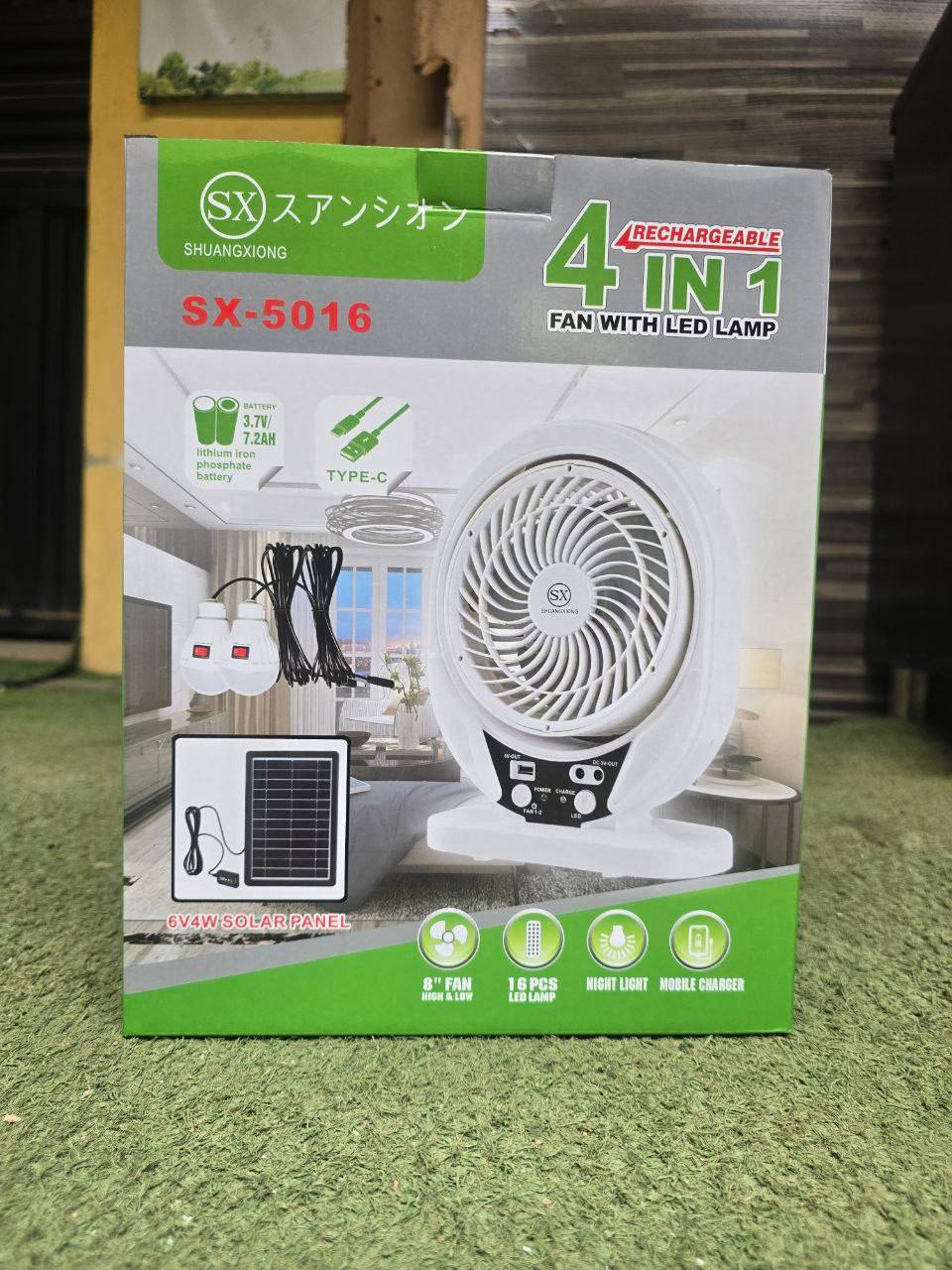 Sx5016...sx 8inches 4in1 table fan